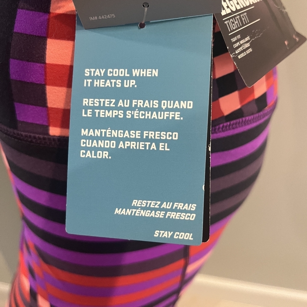 Nike Dry Fit Tight Training Pants in Mulit Colorblock Wicking Fabric. Si… - Picture 11 of 16